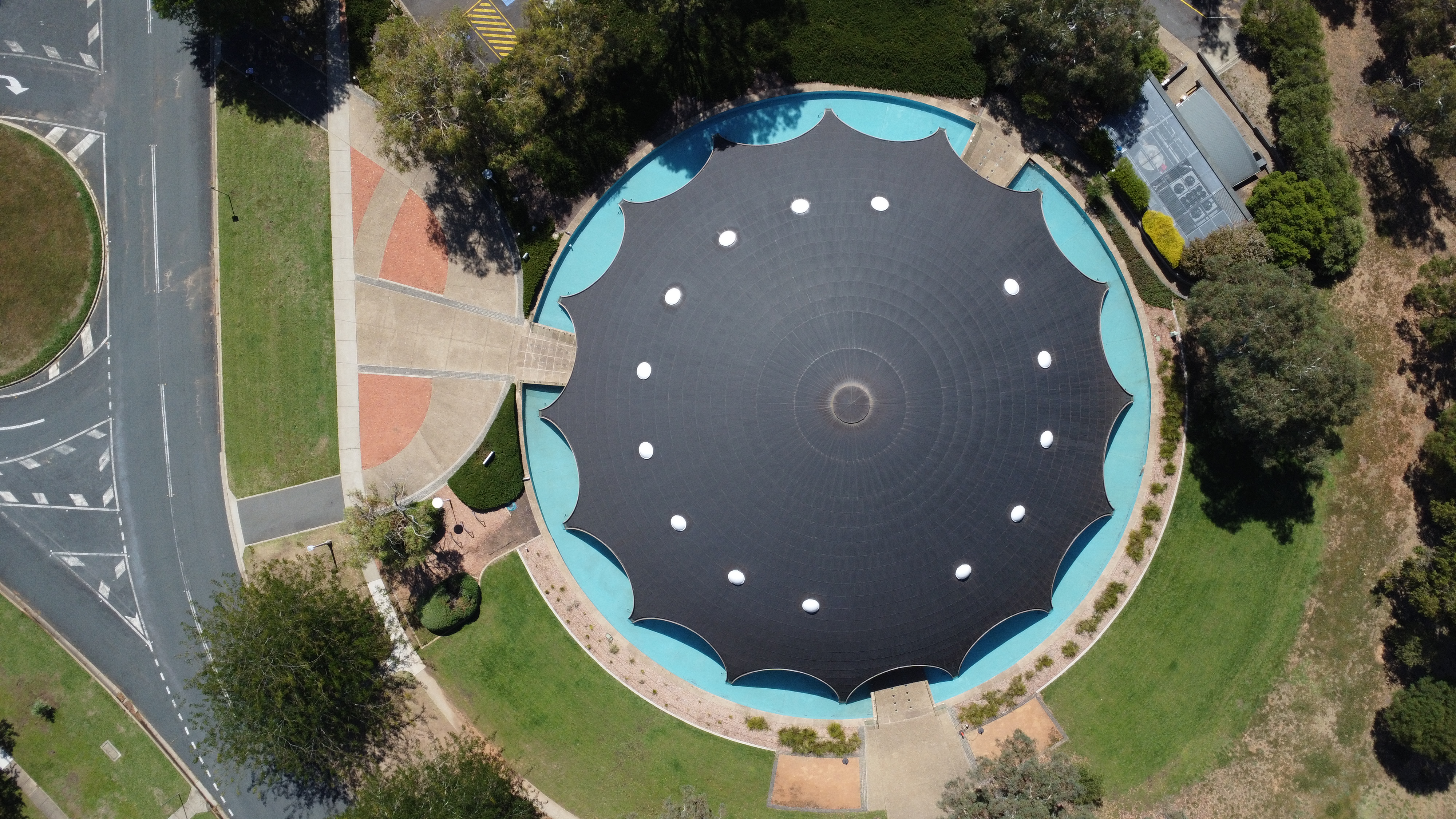 Aerial view of Shine Dome