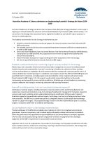 Submission—Implementing Australia's Strategy for Nature 2024–2030