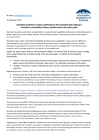 Submission—Australian sustainability of space activities policy discussion paper