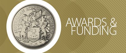 Academy medal on gold background