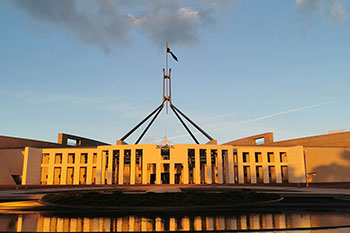 Parliament House in Canberra