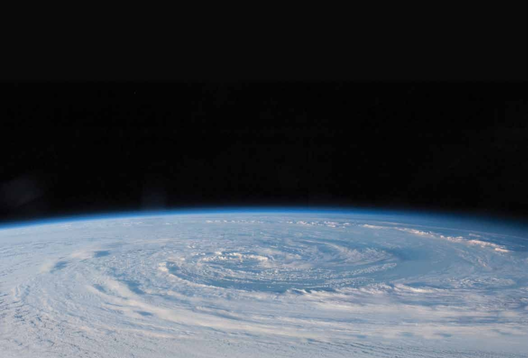 Hurricane from the air